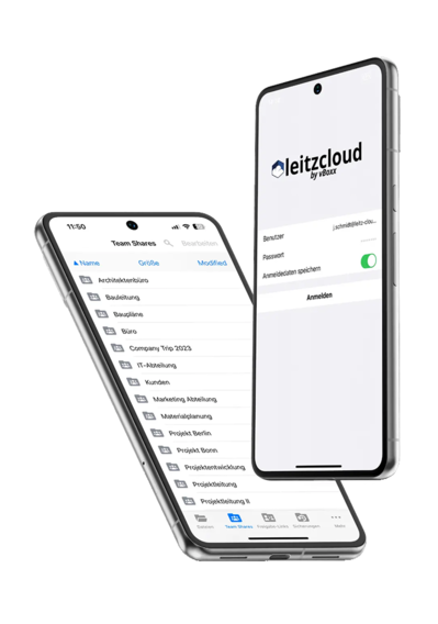 Responsive Darstellung des Interfaces von leitzcloud
