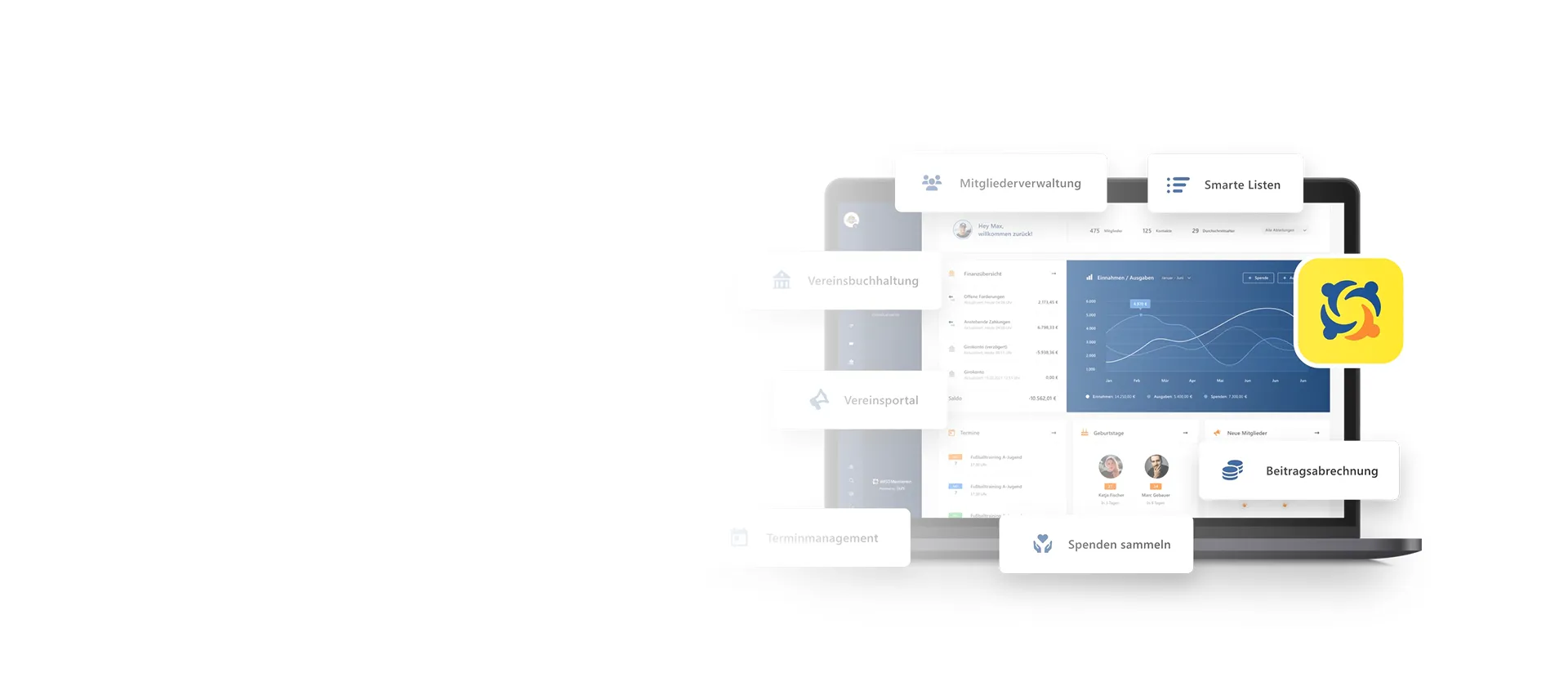 Vereinssoftware WISO MeinVerein im Angebot - Mitglieder- & Finanzverwaltung mit 35% Rabatt über e24